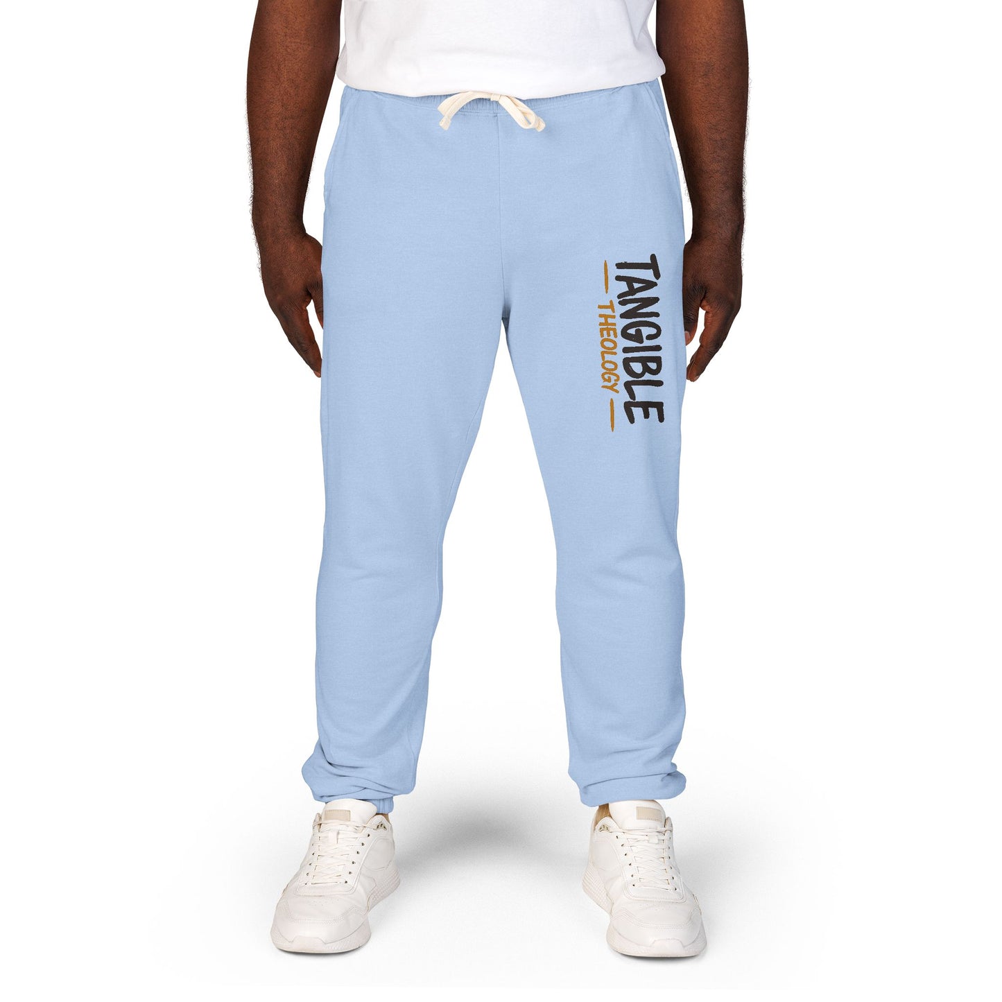 Graphic Sweatpants — "Timberlake" Vertical Logo Fleece Joggers