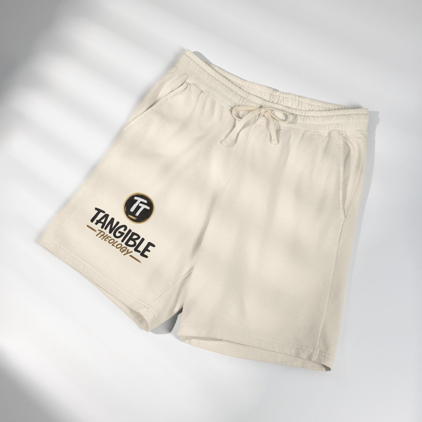 Tangible Theology Fleece Sweat Shorts — Garment-Dyed Lightweight Lounge Shorts