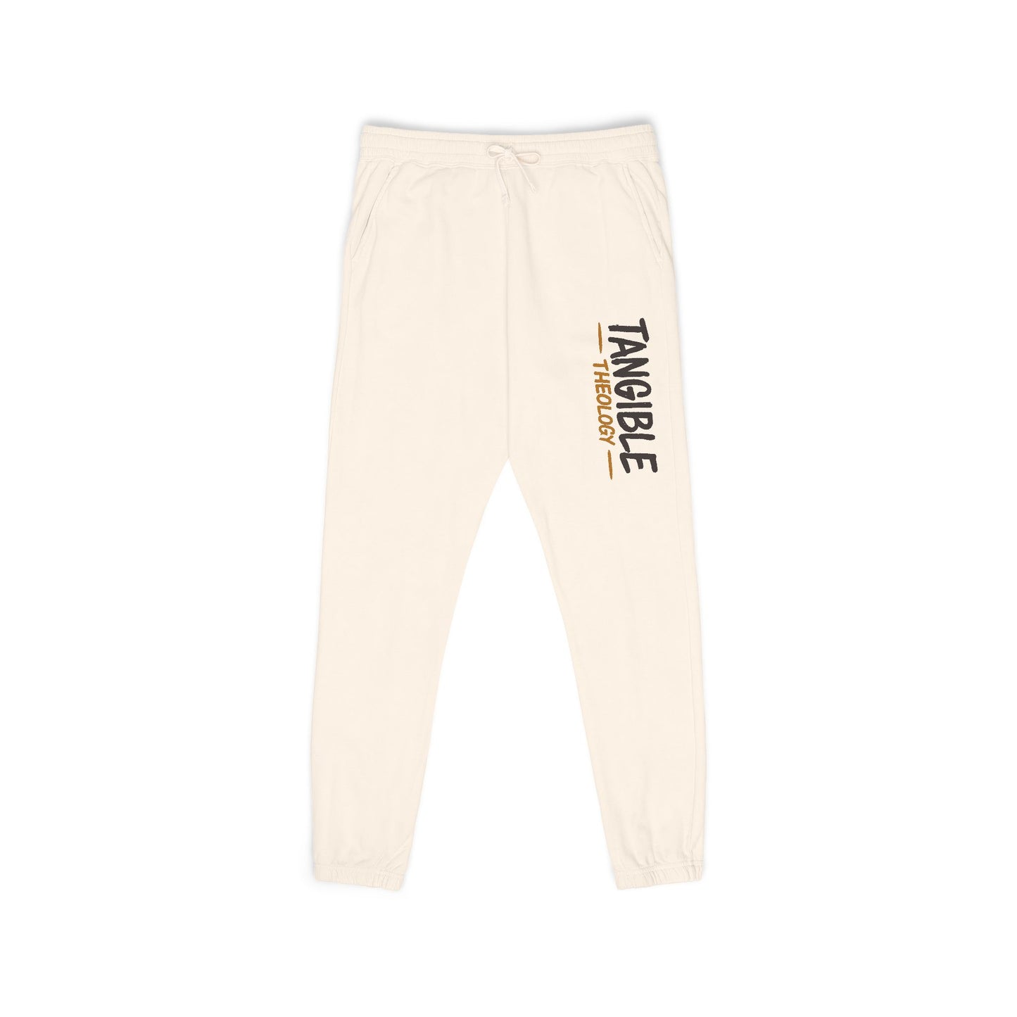 Graphic Sweatpants — "Timberlake" Vertical Logo Fleece Joggers
