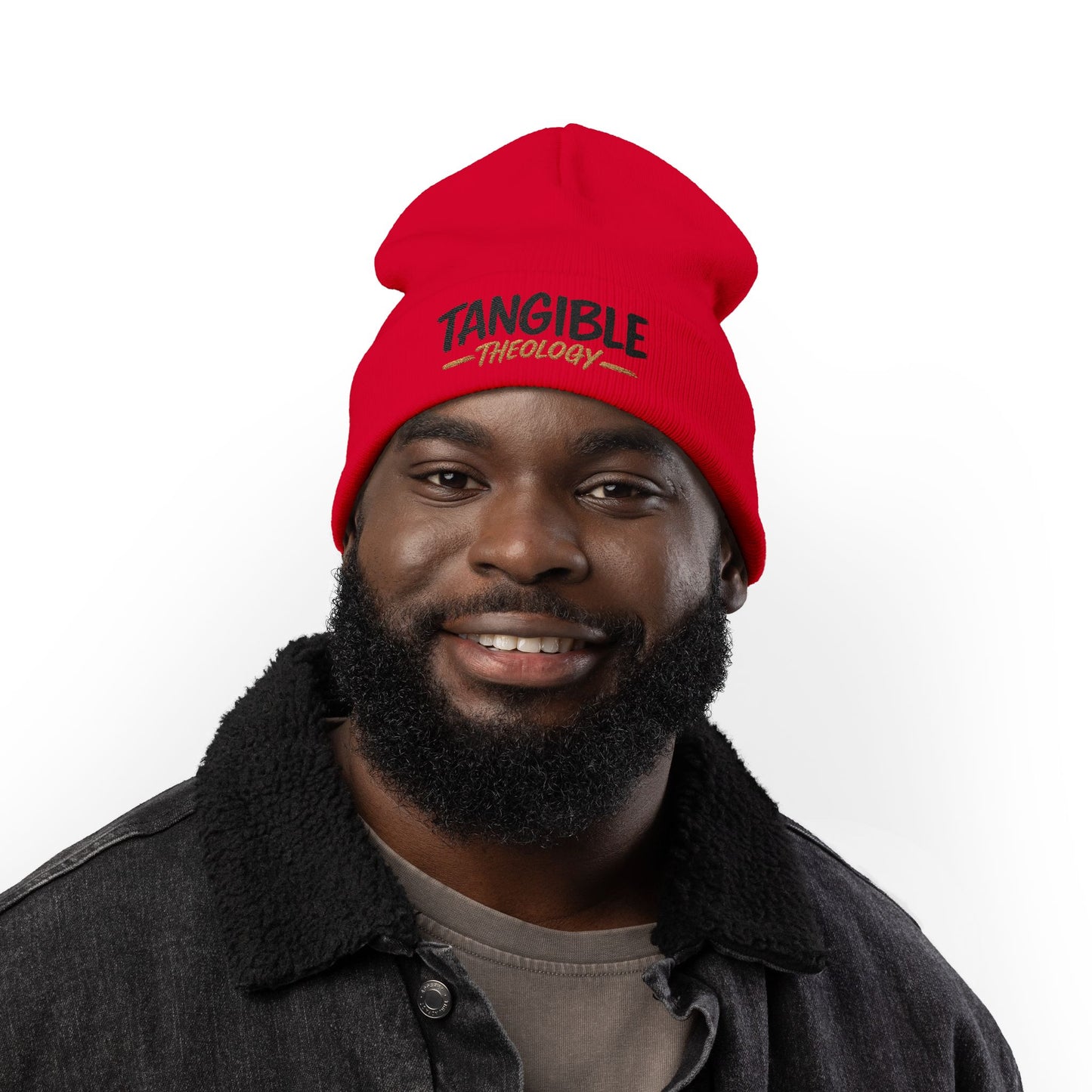 Tangible Theology Embroidered Knit Beanie