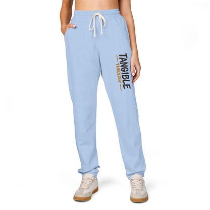 Graphic Sweatpants — "Timberlake" Vertical Logo Fleece Joggers
