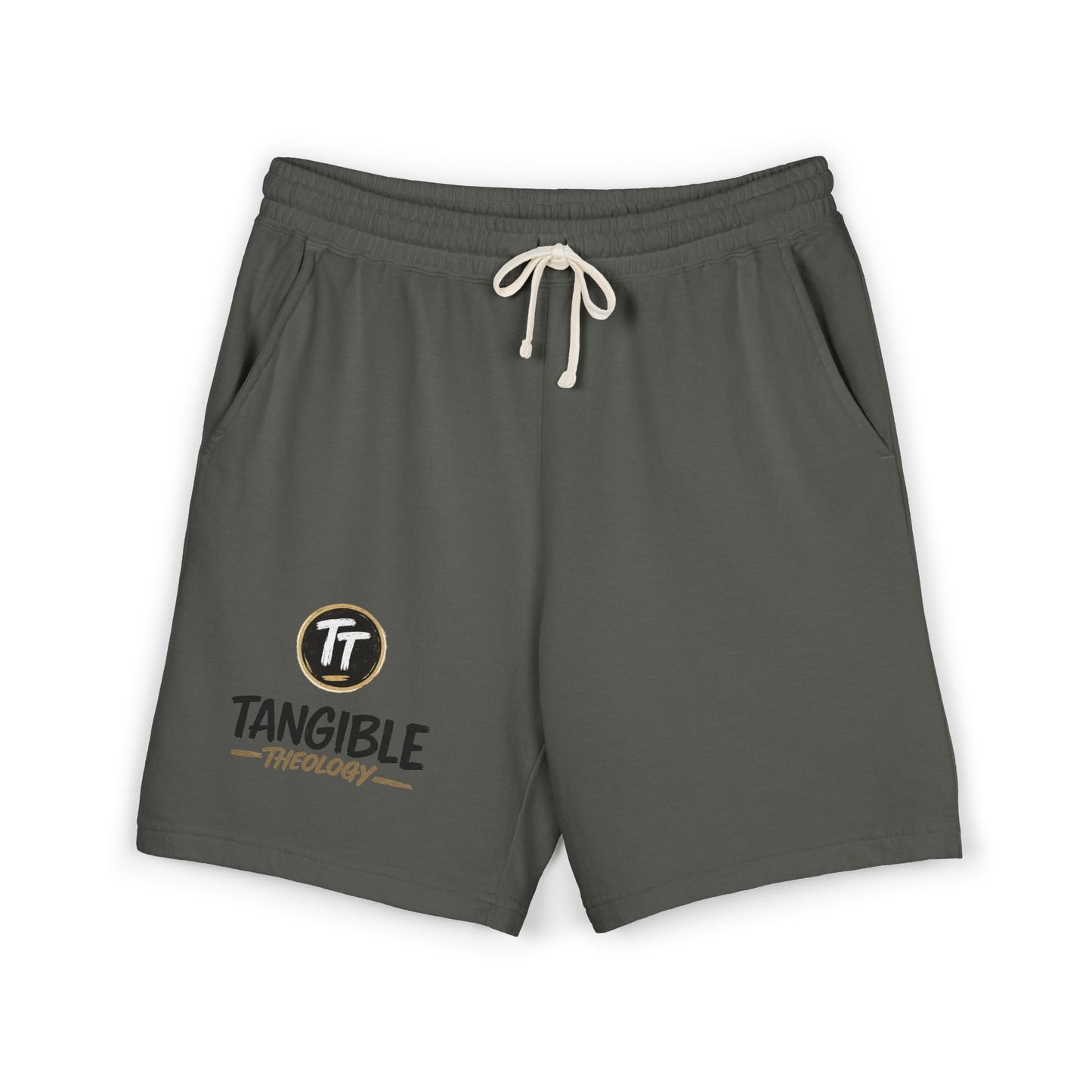 Tangible Theology Fleece Sweat Shorts — Garment-Dyed Lightweight Lounge Shorts