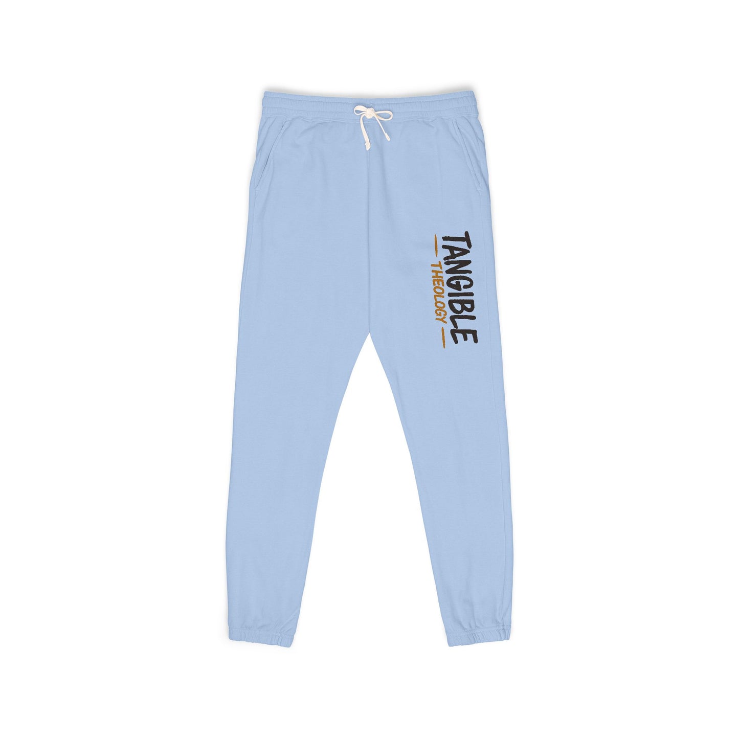Graphic Sweatpants — "Timberlake" Vertical Logo Fleece Joggers
