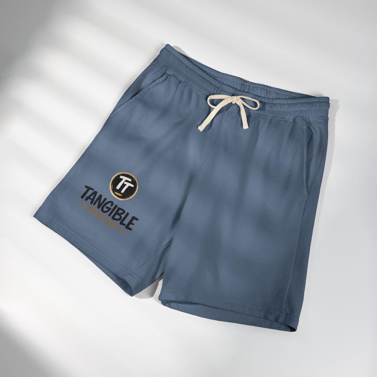 Tangible Theology Fleece Sweat Shorts — Garment-Dyed Lightweight Lounge Shorts