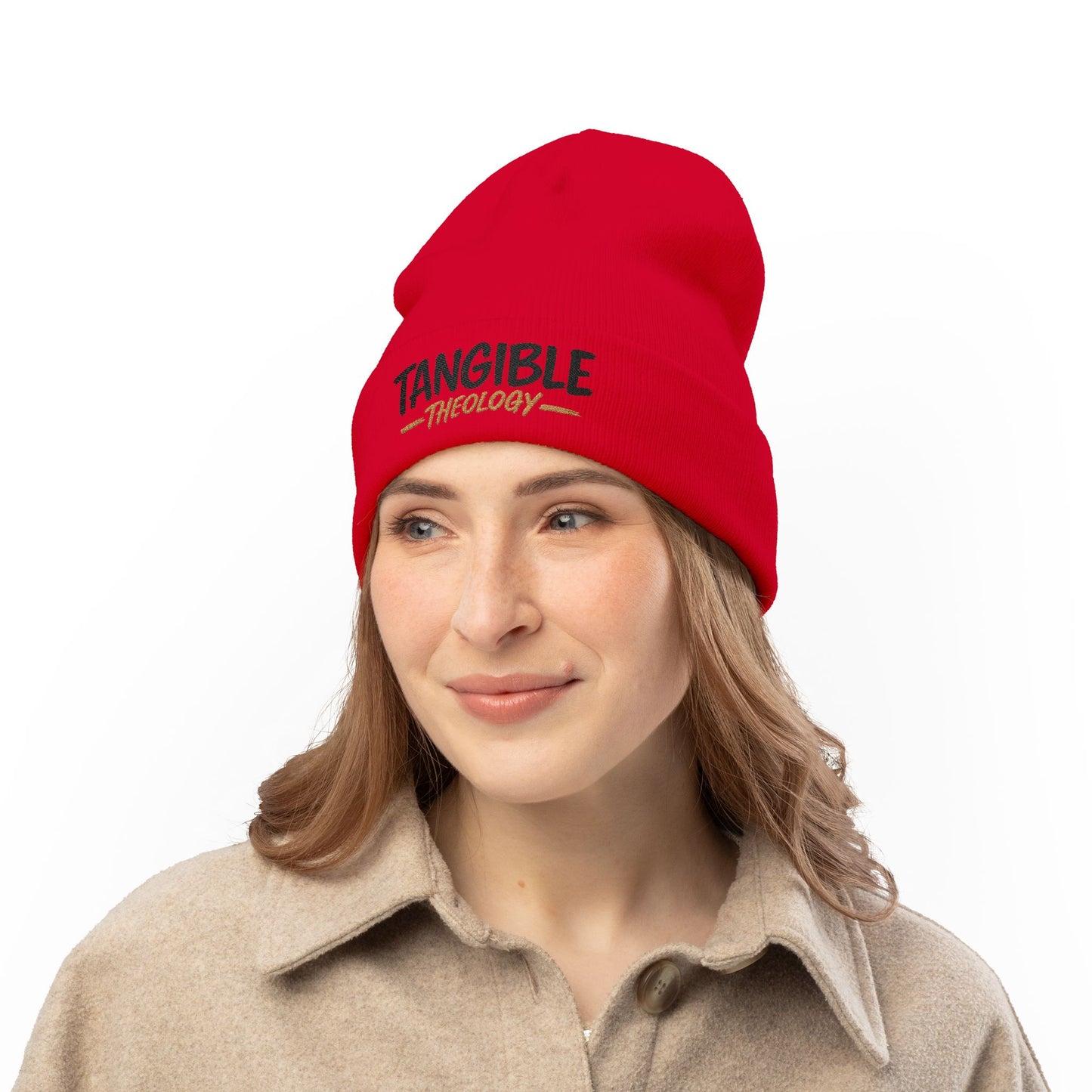Tangible Theology Embroidered Knit Beanie