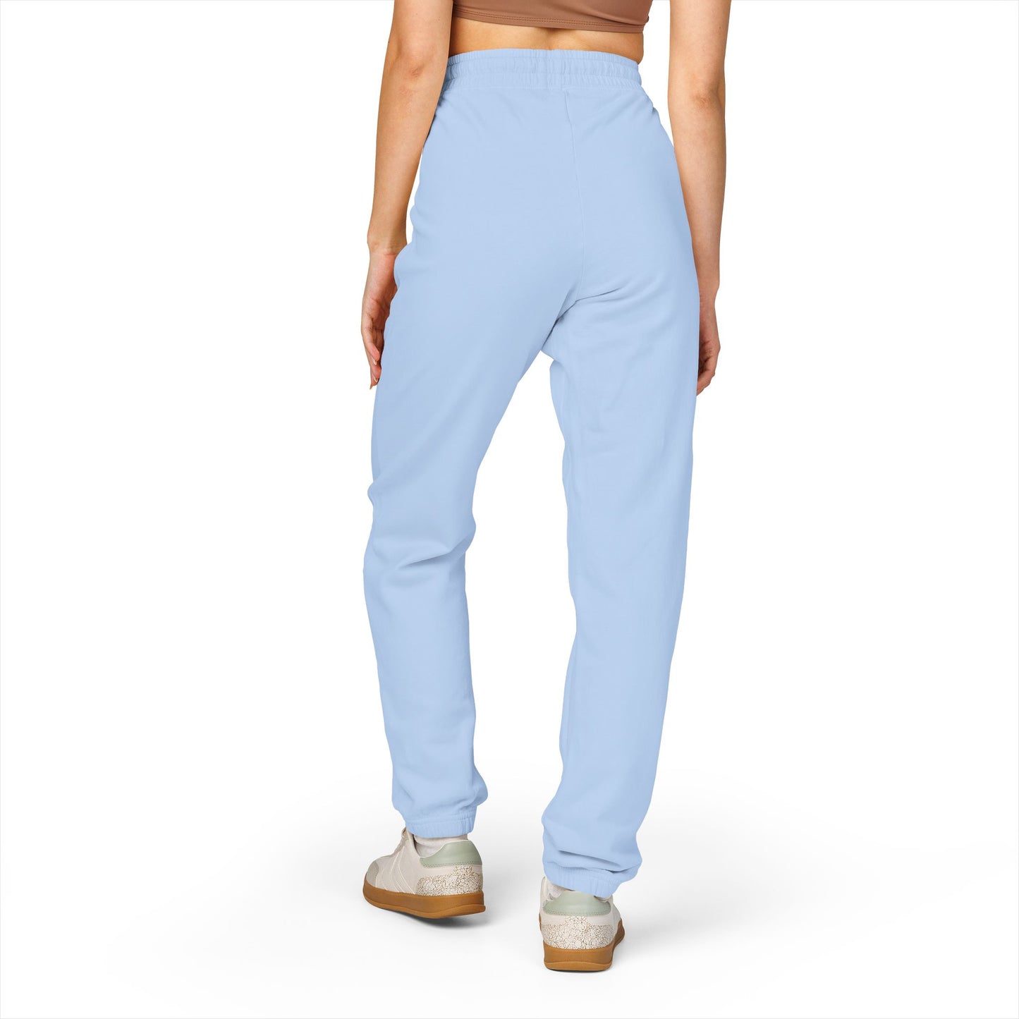Graphic Sweatpants — "Timberlake" Vertical Logo Fleece Joggers