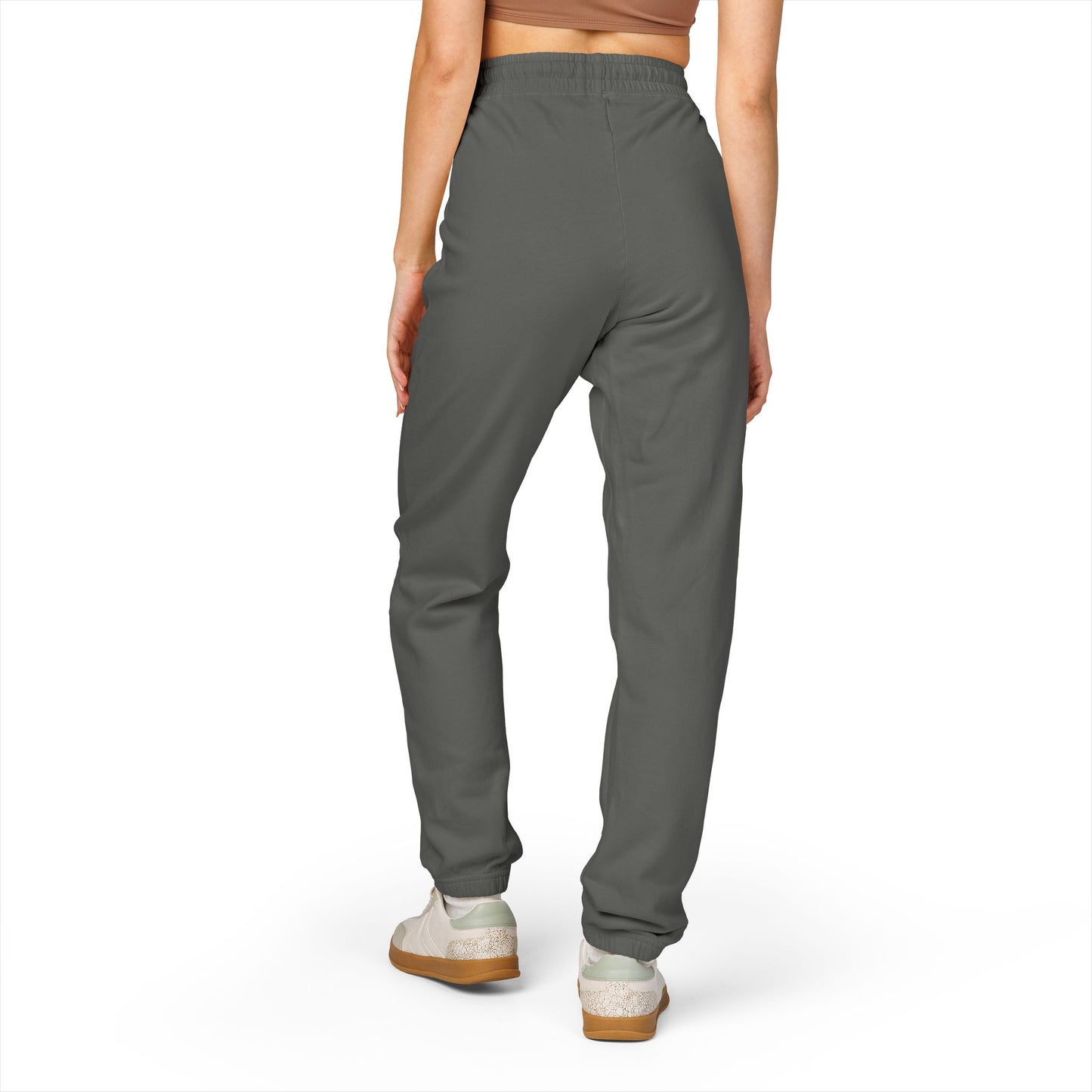 Graphic Sweatpants — "Timberlake" Vertical Logo Fleece Joggers