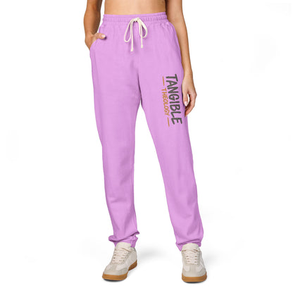 Graphic Sweatpants — "Timberlake" Vertical Logo Fleece Joggers