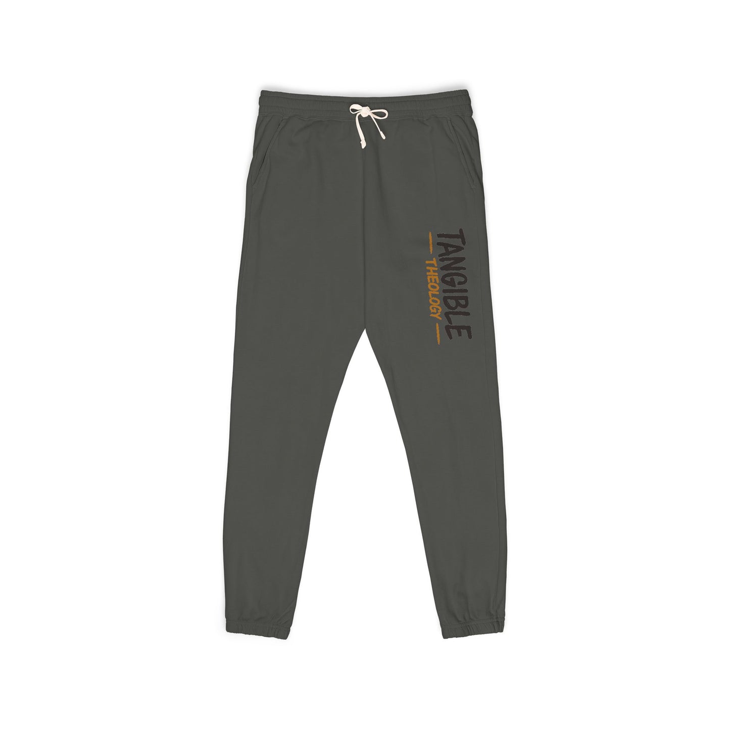 Graphic Sweatpants — "Timberlake" Vertical Logo Fleece Joggers