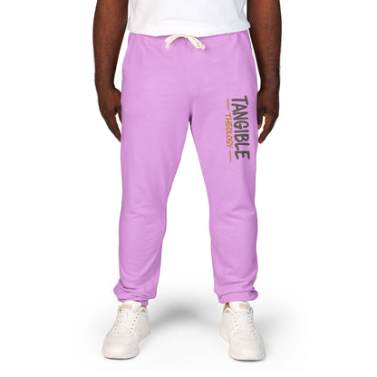 Graphic Sweatpants — "Timberlake" Vertical Logo Fleece Joggers