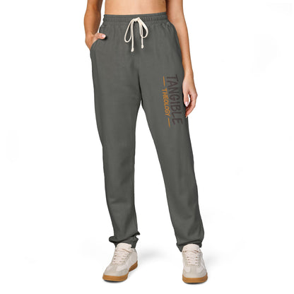 Graphic Sweatpants — "Timberlake" Vertical Logo Fleece Joggers